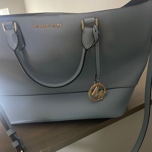 Blue Michael Kors purse